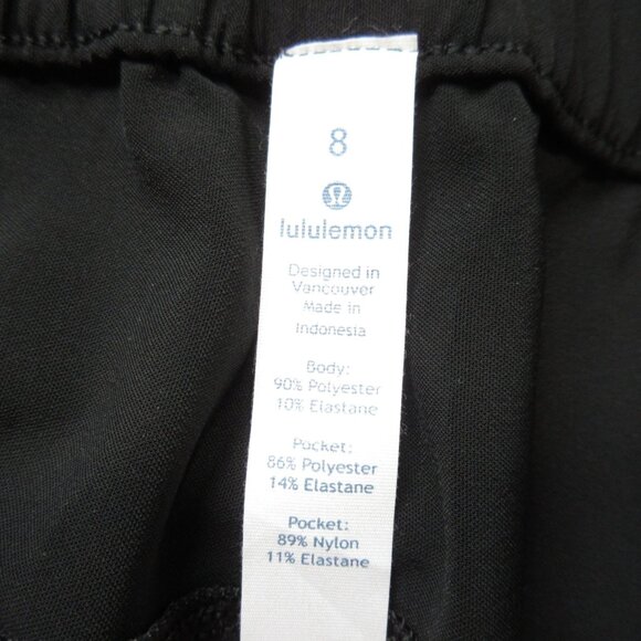 NWT Lululemon On the Fly 7/8 Pant *Woven in Black Pull-on Slim Ankle Pants 8 - Picture 5 of 7